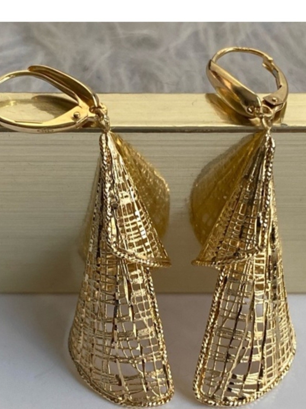 14k Gold Earrings - Picture 2 of 6